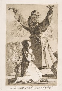 Plate 52 fra Los Caprichos: Hva en skredder kan gjøre! For en skredder kan!, 1799. av Francisco de Goya