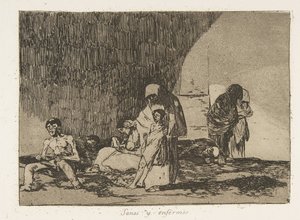 Plate 57 fra The Disasters of War Los Desastres de la Guerra: Th..., 1811-12 publisert 1863. av Francisco de Goya