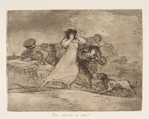 Plate 65 fra The Disasters of War Los Desastres de la Guerra..., etter 1814-15 publisert 1863. av Francisco de Goya