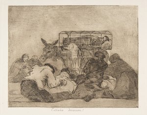 Plate 66 fra The Disasters of War Los Desastres de la Guerra..., etter 1814-15 publisert 1863. av Francisco de Goya