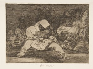 Plate 68 fra The Disasters of War Los Desastres de la Guerra..., etter 1814-15 publisert 1863. av Francisco de Goya