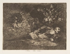 Plate 69 fra The Disasters of War Los Desastres de la Guerra: Not..., 1810-20, publisert 1863. av Francisco de Goya