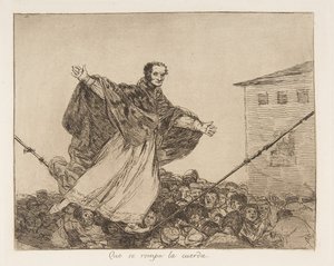 Plate 77 fra The Disasters of War Los Desastres de la Guerra..., etter 1814-15 publisert 1863. av Francisco de Goya