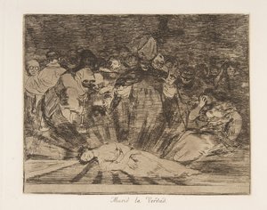 Plate 79 fra 'The Disasters of War' Los Desastres de la Guerra..., etter 1814-15 publisert 1863. av Francisco de Goya