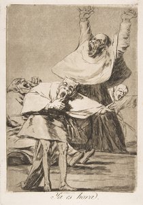 Plate 80 fra Los Caprichos: Det er på tide Ya es hora., 1799. av Francisco de Goya