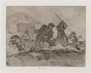 Rabble, plate 28 fra The Disasters of War av Francisco de Goya