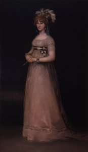 Riratto av María Luisa de Borbón og Vallabriga av Francisco de Goya