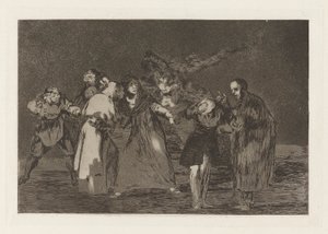 De leger stikksår, men ikke vonde ord (Wounds Heal Quicker than Hasty Words), fra serien Los absurdities (Los proverbios) av Francisco de Goya