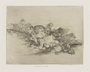 Skjer alltid. (Det skjer alltid.), pl. 8 fra serien The Disasters of War av Francisco de Goya