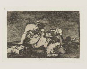 Ikke i det hele tatt. (Gjør heller ikke disse.), pl. 10 fra serien The Disasters of War av Francisco de Goya