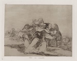 Alt er hektisk, plate 42 fra The Disasters of War av Francisco de Goya