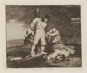 Y no hai remedie (And There av Francisco de Goya