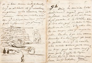 Brev til Martín Zapater av Francisco de Goya