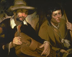 The Blind Hurdy-Gurdy Player, ca. 1640