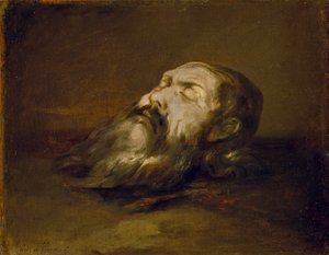 Slaktet helgenhode av Francisco Herrera the Elder