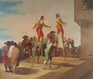 Styltene (Los Zancos). 1791-92 av Francisco de Goya