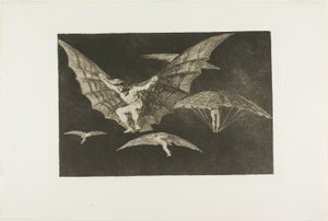 A Way of Flying, fra Disparates, publisert som plate 13 i Los Proverbios (Proverbs) av Francisco Jose de Goya y Lucientes