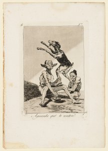 Vent på at de skal salve deg, tallerken fra "Los Caprichos", 1799 av Francisco de Goya