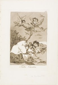 All Will Fall, plate 19 fra Los Caprichos av Francisco Jose de Goya y Lucientes