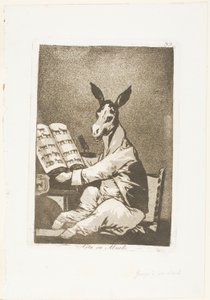 Og det var hans bestefar, plate 39 fra Los Caprichos av Francisco Jose de Goya y Lucientes
