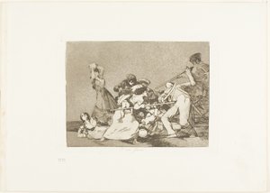 Og de er som ville beist, plate fem fra The Disasters of War av Francisco Jose de Goya y Lucientes