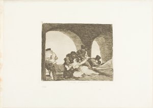 Bitter to be Present, plate 13 fra The Disasters of War av Francisco Jose de Goya y Lucientes