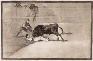 Tyrefekting: Pepe Hillos uheldige død av Francisco de Goya