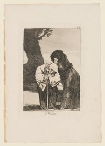 Chiton, tallerken fra "Los Caprichos", 1799 av Francisco de Goya
