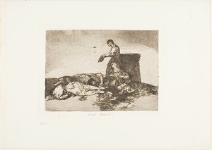 Grusom fortelling om ve!, plate 48 fra The Disasters of War av Francisco Jose de Goya y Lucientes