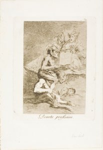 Andektig yrke, tallerken 70 fra Los Caprichos av Francisco Jose de Goya y Lucientes