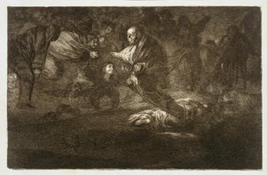 Gud skaper dem, og de finner sammen, Los Proverbios 18 av Francisco Jose de Goya y Lucientes
