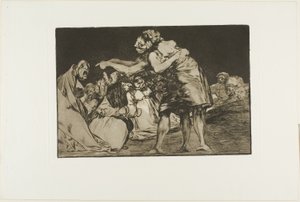 Disorderly Folly, plate syv fra The Proverbs av Francisco Jose de Goya y Lucientes