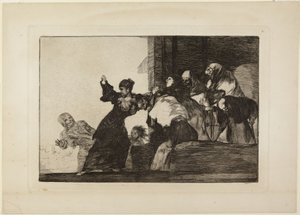 Disparate pobre (Fattig dårskap, eller To hoder er bedre enn ett), plansje 11 fra serien Los Disparates (Dårskapene) av Francisco Jose de Goya y Lucientes