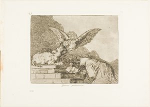 Feline pantomime, plate 73 fra The Disasters of War av Francisco Jose de Goya y Lucientes