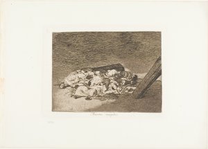 Harvest of the dead, plate 63 fra The Disasters of War av Francisco Jose de Goya y Lucientes
