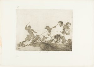 Han fortjente det, plate 29 fra The Disasters of War av Francisco Jose de Goya y Lucientes
