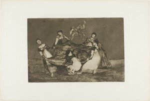 Tyngre enn et dødt esel, tallerken en fra Los Proverbios av Francisco Jose de Goya y Lucientes