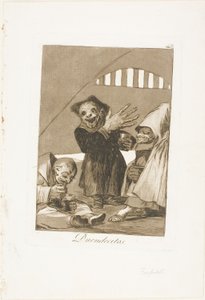 Hobgoblins, plate 49 fra Los Caprichos av Francisco Jose de Goya y Lucientes