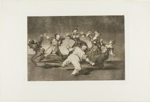 Merry Folly, fra Disparates, publisert som plate 12 i Los Proverbios av Francisco Jose de Goya y Lucientes