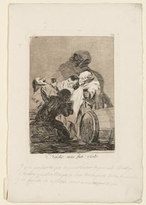 Nobody Has Seen Us, tallerken fra "Los Caprichos", 1799 av Francisco de Goya