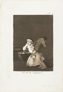 Barnepikens gutt, tallerken fire fra Los Caprichos av Francisco Jose de Goya y Lucientes