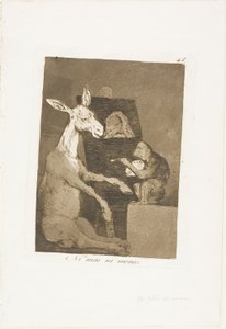 Verken mer eller mindre, plate 41 fra Los Caprichos av Francisco Jose de Goya y Lucientes