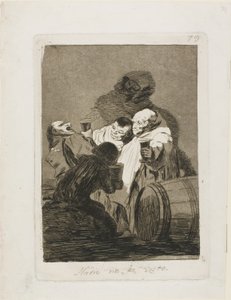 Ingen har sett oss, plate 79 fra Los Caprichos av Francisco Jose de Goya y Lucientes