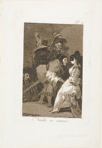 Ingen kjenner seg selv, tallerken seks fra Los Caprichos av Francisco Jose de Goya y Lucientes