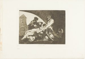 Heller ikke disse, plate elleve fra The Disasters of War av Francisco Jose de Goya y Lucientes