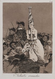 Ingenting kunne gjøres med det (Nohubo remedie) av Francisco de Goya
