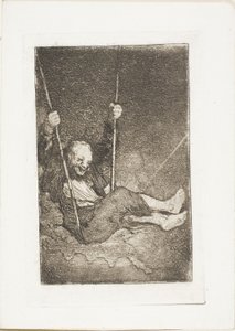 Gammel mann på en huske av Francisco Jose de Goya y Lucientes