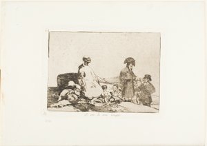 Kanskje de er av en annen rase, plate 61 fra The Disasters of War av Francisco Jose de Goya y Lucientes