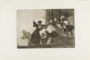 Stakkars Folly, plate elleve fra Los Proverbios av Francisco Jose de Goya y Lucientes