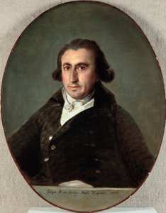Portrett av Martin Zapater y Claveria (1747-1803) - Maleri av Francisco de Goya (1746-1828), olje på lerret av Francisco Jose de Goya y Lucientes